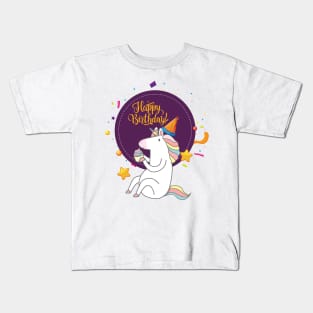 unicorn birthday Kids T-Shirt
